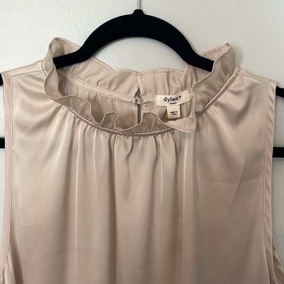 Satin High Neck Ruffle Blouse - Picture 3 of 5
